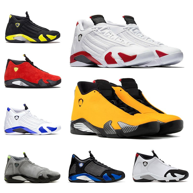 Hot Basketball Shoes Jumpman 14 14s Gym Red Candy Cane Hyper Royal Desert Sand Black White Yellow Mens Trainers Sports Sneakers Size 40-47
