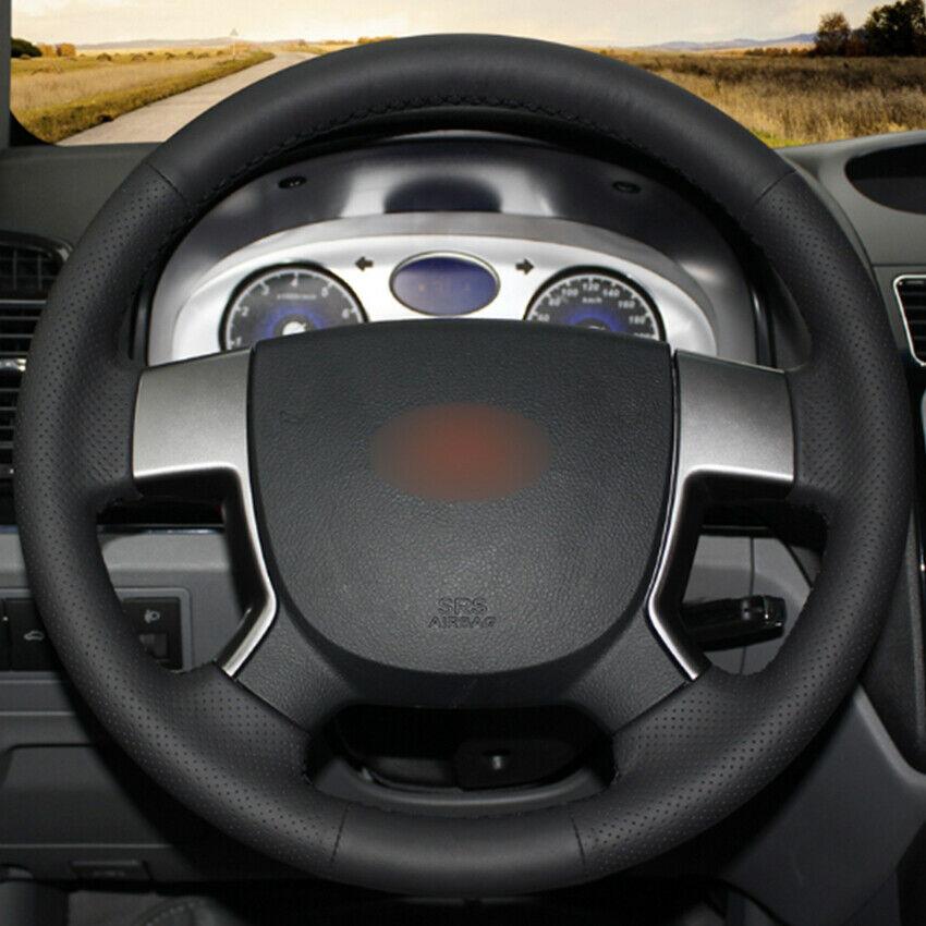 Custom Made DIY Anti Slip Black Leather Car Steering Wheel Cover for Geely EMGRAND EC7 EC715 EC718