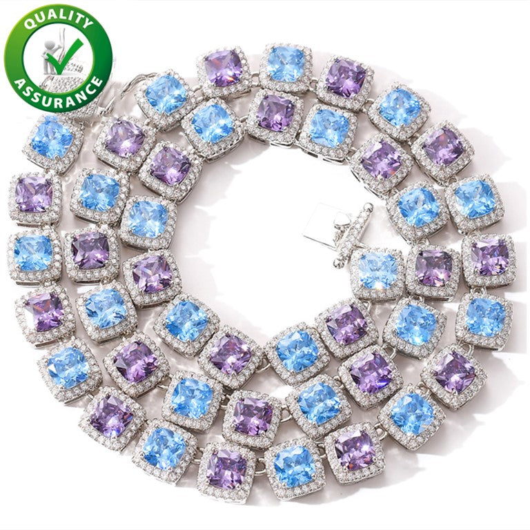 Designer Necklace Mens Jewelry Hip Hop Iced Out Chains Fashion Diamond Tennis Bracelet Rapper Luxury Bling Cubic Zirconia Jewellry Choker Accessorie