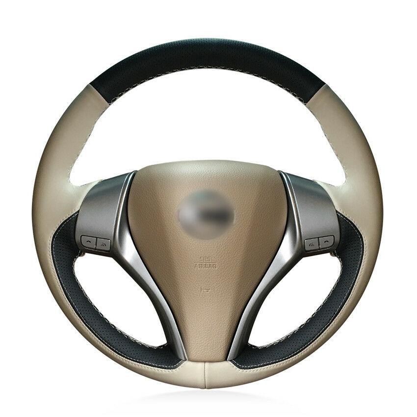 For issan Teana 2013-2018 car steering wheel cover hand-stitched DIY custom