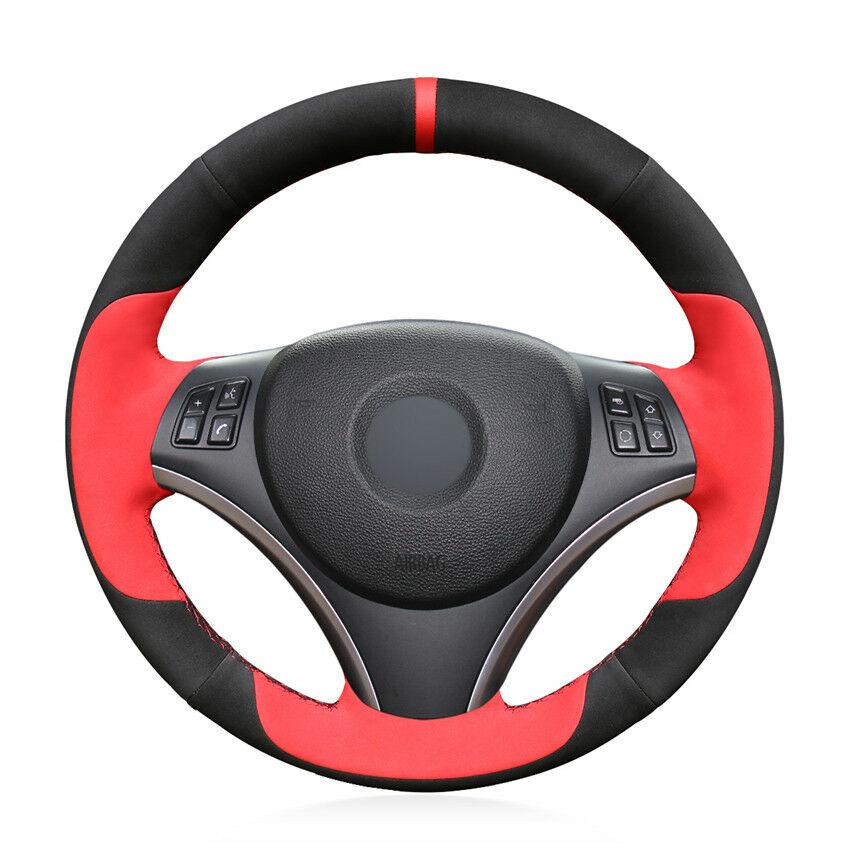 Custom Hand-Stitch Top Leather Car Steering Wheel Cover For BMW E90 325i 330i
