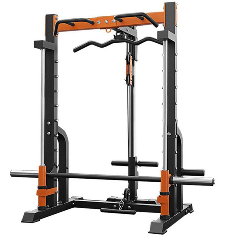 Integrated Fitness Equip Smith Machine Squat Rack Consumer And Commercial Gym Training Equipment Weightlifting Barbell Bench Press Gantry.