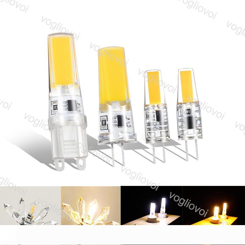 LED Bulbs COB G4 DC12V Led Lights 3W LED G9 Silicone Lamps For Crystal Chandelier Pendant Lamps Spotlight Bulbs EUB