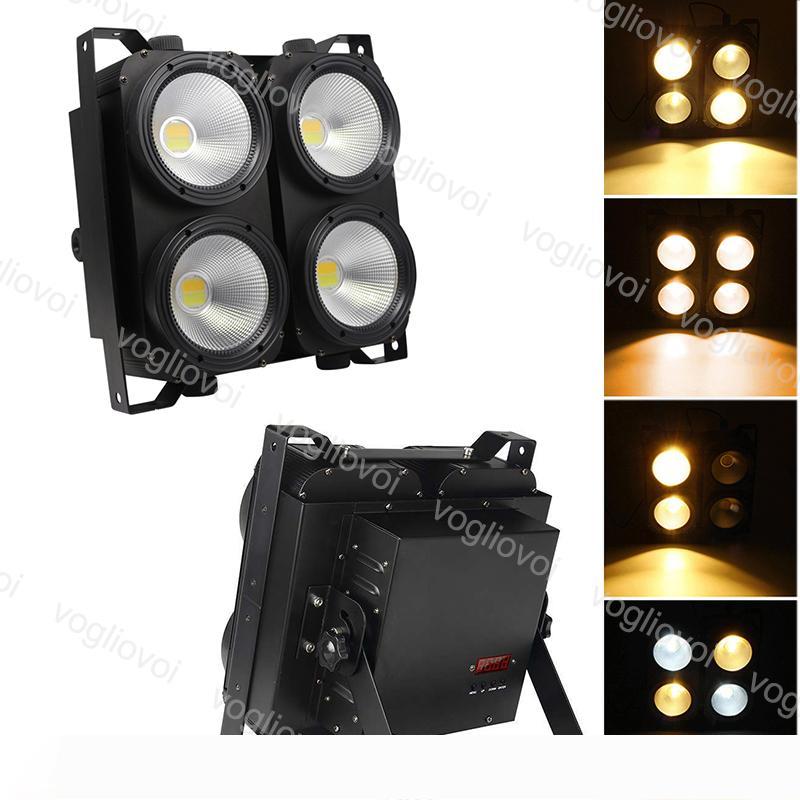 LED Effects LED Blinder Lights 4X100W Matrix COB Audience Lights Background Studio Stage Lighting Par DMX Theater Disco Effect DHL