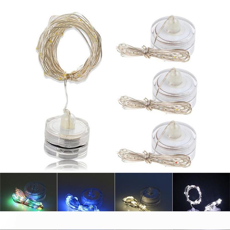 LED String Lights 1M 2M Waterproof Vase Bottle Fairy Light Copper Wire Battery Operated Decoration Lighting for Indoor Outdoor