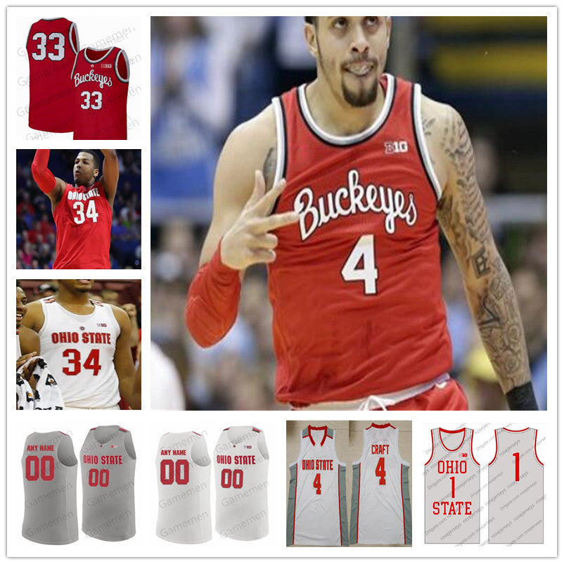 Custom Ohio State Buckeyes basketball 0 D&#039;Angelo Russell Mike Conley Fred Taylor Gary Bradds stitched Mens Youth jerseys