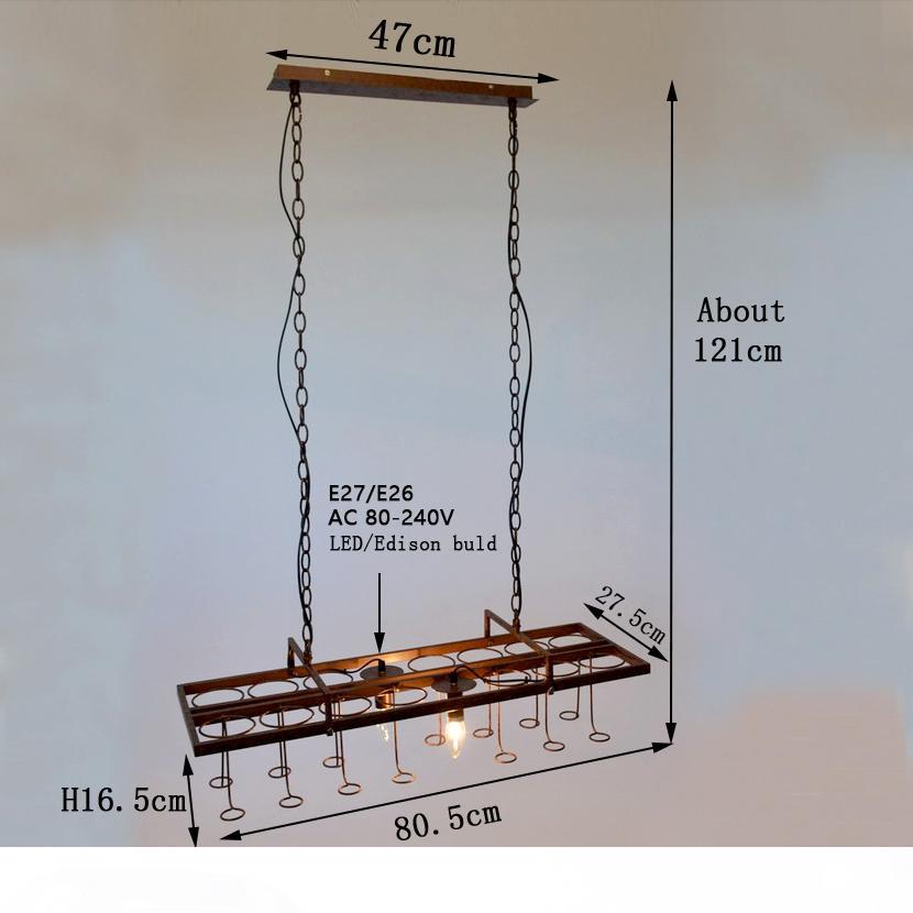 Loft retro Hanging Wine Bottle led ceiling iron Pendant Lamps E27 LED pendant lights for living room bar restaurant Kitchen home