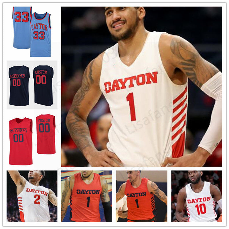 Custom Dayton Flyers basketball jersey 10 Jalen Crutcher 11 Sean Loughran Obi Toppin Jared Becker Retro Men Youth WOMEN stitched jerseys
