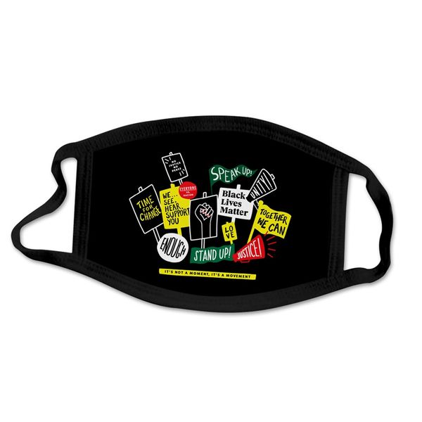 black lives matter face mask 3d print Fashion Mask Washable Reusable Fabric Cover FLOYD BLM mouth masks LJJK2422