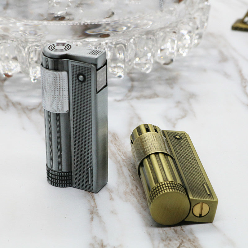 Strip Kerosene Lighter Gasoline Petroleum Lighter Refillable Gasoline Cigarette Metal Retro Men Gadgets GIft