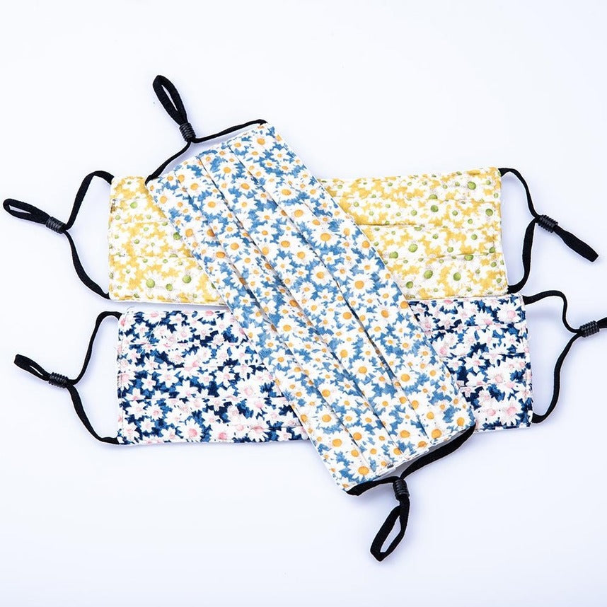 20 PCS STOCK! Flower Print Creativity Cloth Face Mask For Adults Fashion Cotton Mask Anti-fog Dustproof Breathable Washable Face Mask fy0039