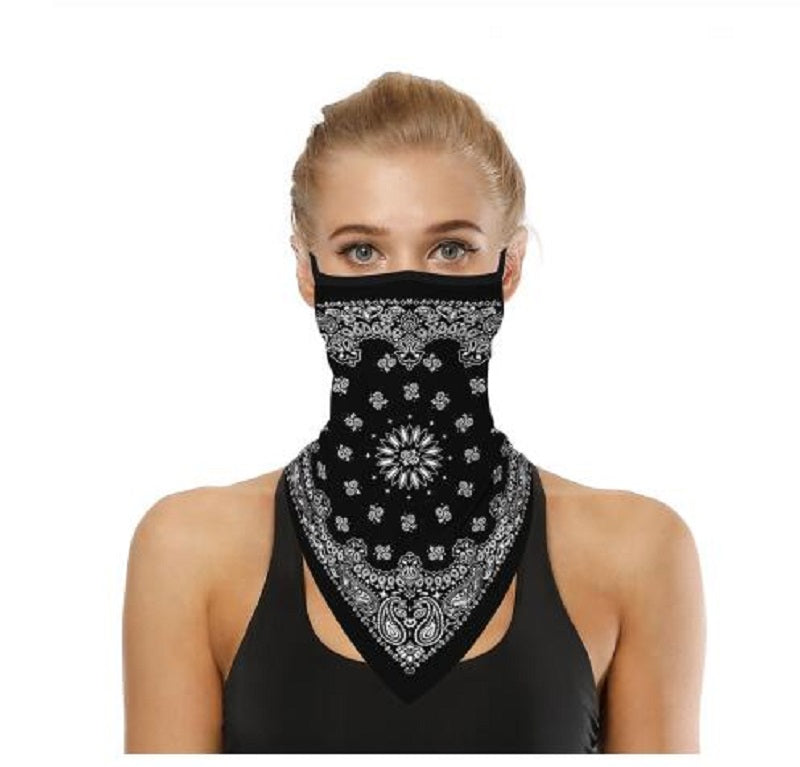 Outdoor Face Cover Cycling Mask Fashion Printed Bib Scarves Multi Functional Seamless Quick Dry Hairband Head Scarf Bandana