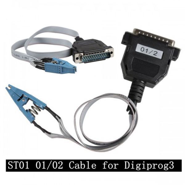Best quality ST01 01-02 Cable for Digiprog III Digiprog 3 Odometer Programmer ST 01 - ST02 cable Diagnostic Adaptor Free Shipping