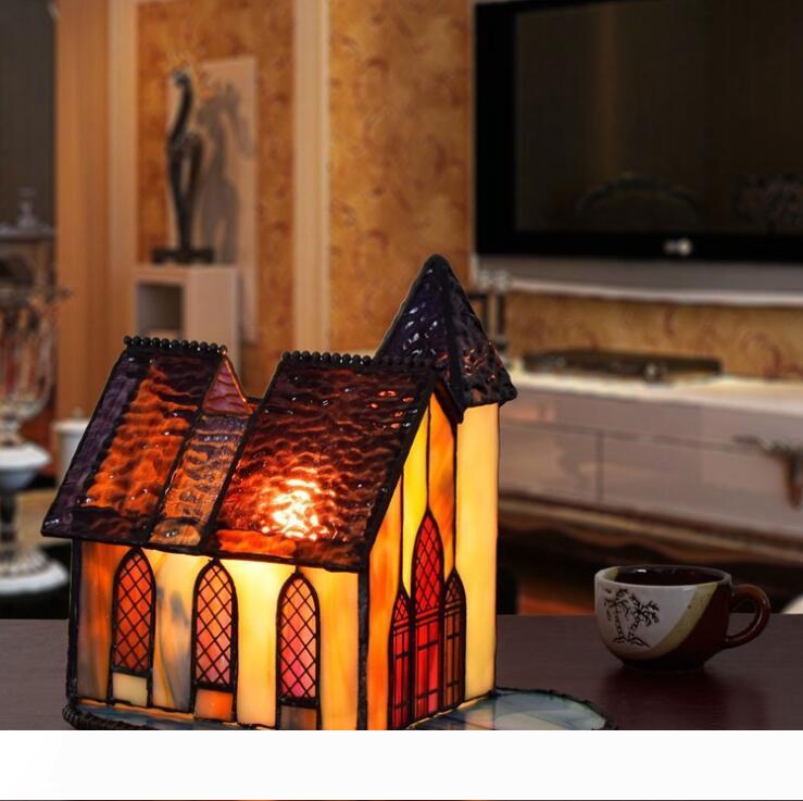 Table Lamp For Decoration Tiffany Desk Lamp Church Building Living Room Study Tiffany Classic Retro Style Lighting