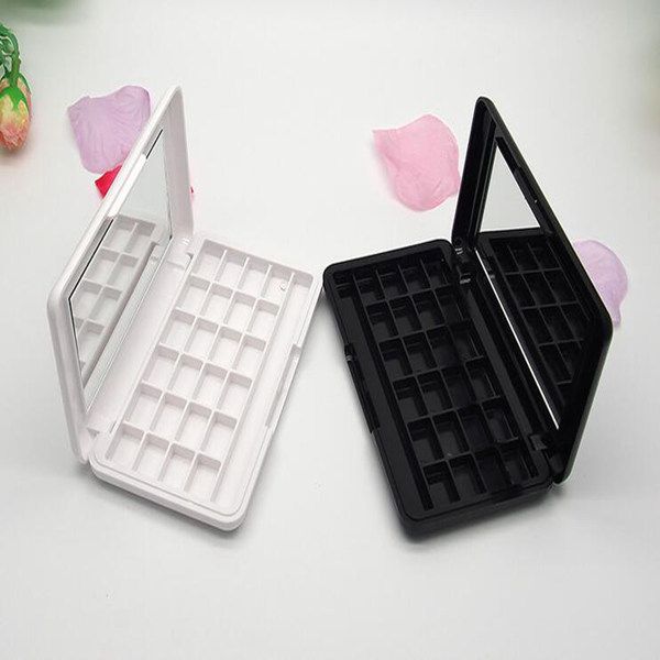 24-color eye shadow box empty box DIY watercolor paint box lipstick sample sub-packing tray test color tray packaging material