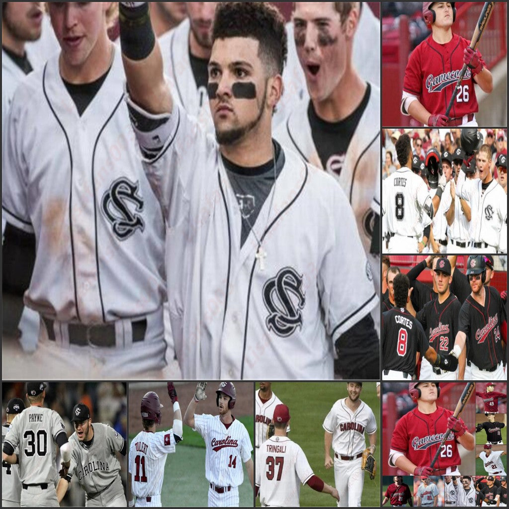 Custom South Carolina Baseball stitched Jersey Personalized mens women youth any name number TJ Hopkins Jacob Olson Reid Morgan