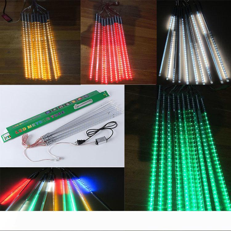 Christmas light Meteor lights LED outdoor christmas lights Ice tubes 80cm 10pcs tube LED fairy light strings colorful neon AC85-265V