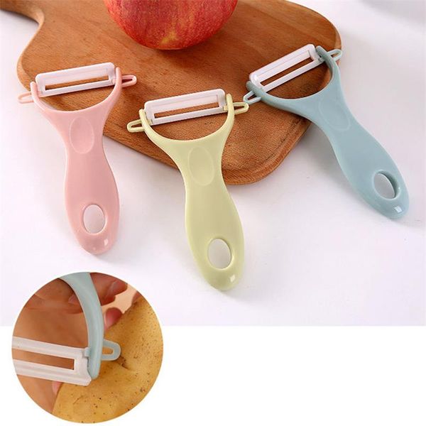 3 Colors Creative Dual Fruit Vegetable Peeler Julienne Peeler Cutter Kitchen Gadgets Stainless Steel Sharp Potato Carrot Grater