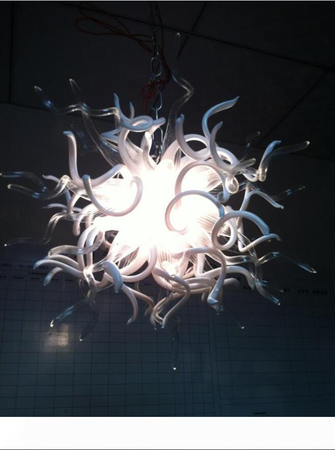 Free Shipping AC Led Bulbs 110v 240v Fancy Blown Glass Lighting Led Crystal Chandeliers Living Room