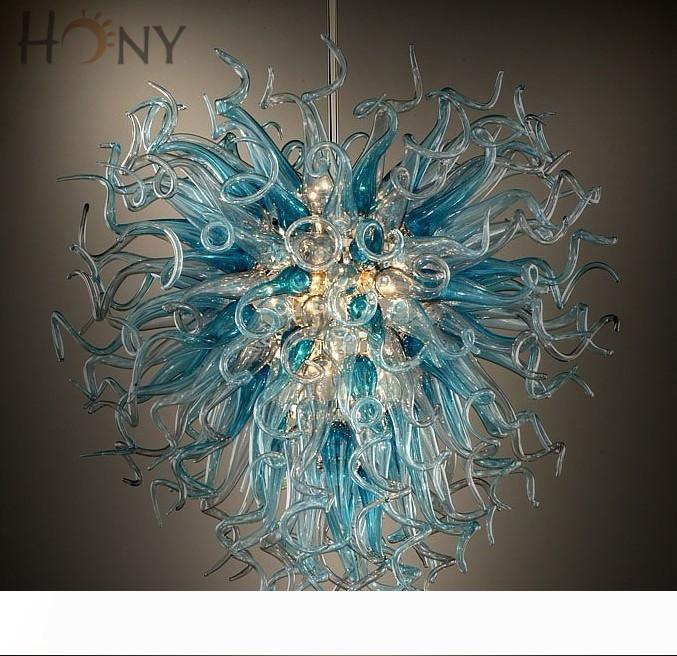 Free Shipping AC Led Bulbs 110v 240v Borosilicate Unique Europe Style Blown Glass Pendant Hanging Lamp