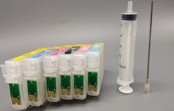 2 sets-Lot ,T0981-T0986 Refill ink cartridge for Epson Artisan 700-710-725-730-800-810-835-837 printer,With ARC chip