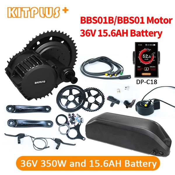 Bafang 8Fun BBS01 36V350W E-bike Motor E Bike Conversion Kit with Battery Mid Drive 350W Electric China