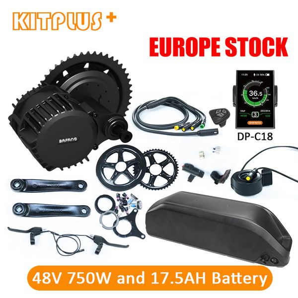 Bafang BBS02 750W Kit with Battery 8Fun 48V Motor Central Electric Bike Conversion 17.5AH