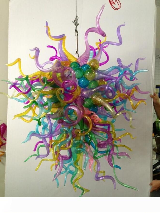 Free Shipping AC Led Bulbs 110v 240v Multi Color Mini Vintage Glass Contemporary Pendant Light Fixtures