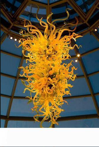 Free Shipping AC Led Bulbs 120v 240v Attractive Lamp Big Hotel Art Glass European Crystal Lighting