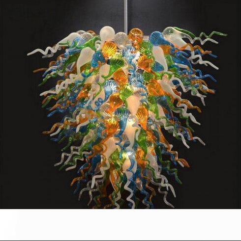 Colored Blown Glass Light Unique Modern Design Home Lamps Living Room Furniture Dining Room Murano Chandelier