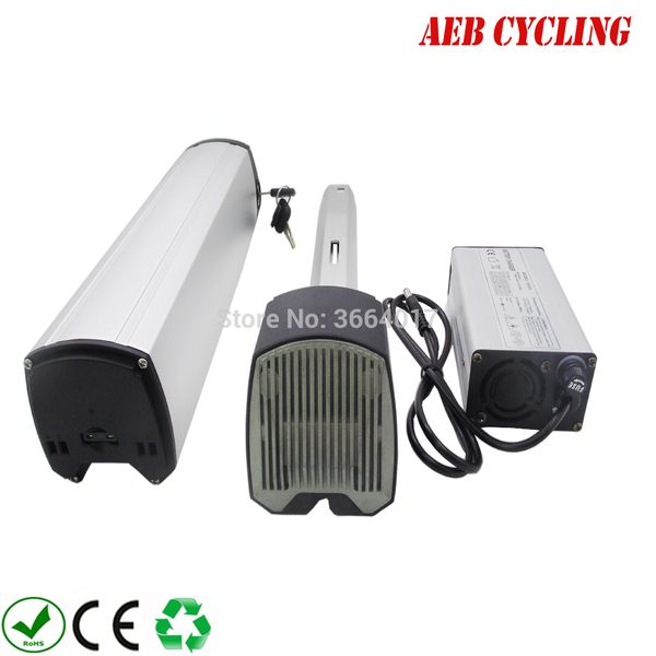 For beach cruiser bike Lithium ion 36V 12.8Ah slim down tube battery for fat tire city with charger