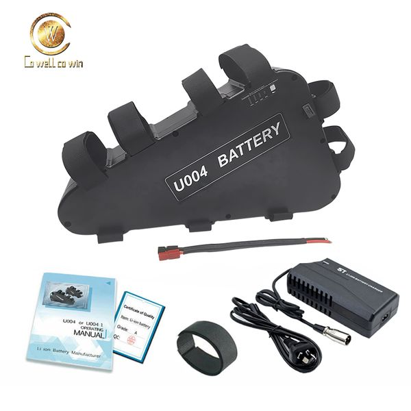 New Triangle 48V 52V 15AH Electric Bike Battery with Power Switch, USB, Level Light for bicycle bafang motor