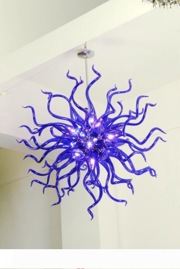 Free Shipping 110v 120v LED Bulbs Fantastic Lamp Low Profile Blue Colored Flush Mount Ceiling Light