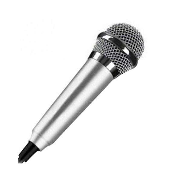 Portable 3.5mm Stereo Studio Mic KTV Karaoke Mini Microphone For Cell Phone Laptop PC Desktop Small Size Microphone