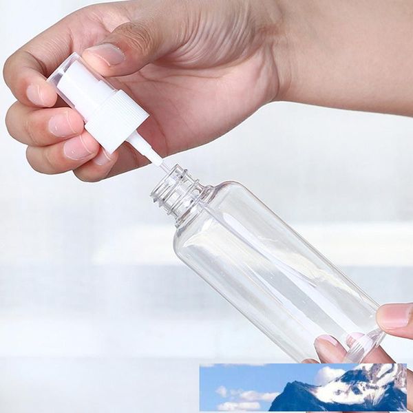 3oz 2oz 1oz Travel Plastic Spray Bottle Empty Cosmetic Perfume Container With Mist Nozzle Bottles Atomizer Perfume Sample Vials DBC DH1176