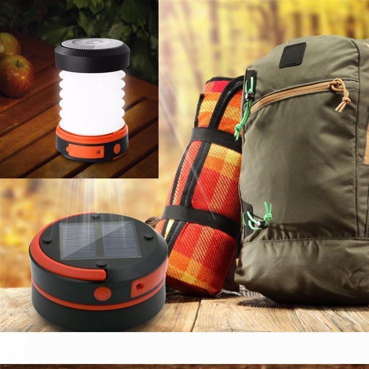 Solar lights Led Camping lamps Lantern Lights Rechargeable Battery Collapsible Flashlight for Outdoor Hiking Tent Garden Emergency Charger