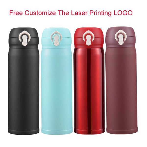 16oz Stainless Steel Vacuum Cups Coffee Water Cup Insulation Vacuum Cars Beer Mugs Support The Laser Printing LOGO