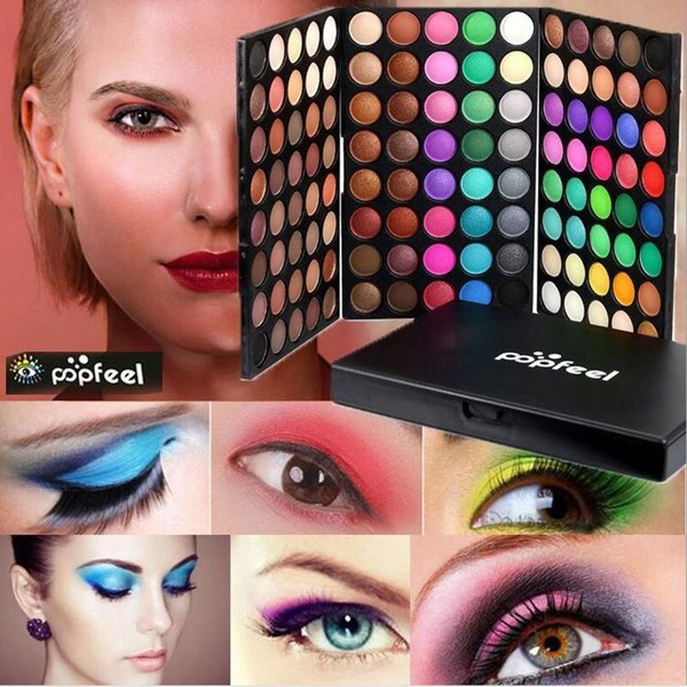 120 Colors Cosmetic Powder Eyeshadow Palette Makeup Set Matt Available