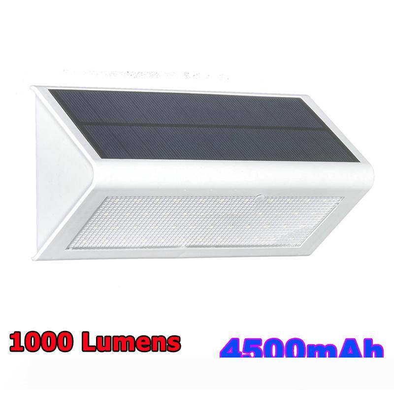 Solar Powered Light Outdoor Microwave Radar Sensor LED Wall Light Garden Lamp ABS+PC Cover 1000lm Waterproof Bulb