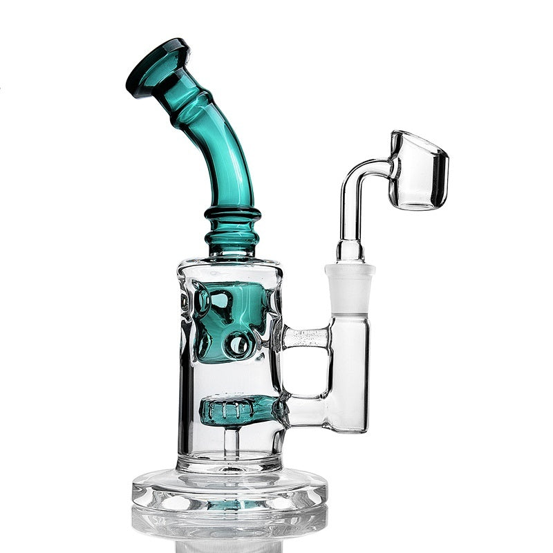 8.4 Inch hookahs Purple Green Heady Dab Rigs Thick Glass Water Pipes tube bongs oil dab rigs 14mm joint bowl or banger