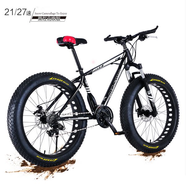 New X-Front brand 4.0 fat wide tire 26 inch 21-27 speed carbon steel mountain bike beach downhill bicycle snowmobile bicicleta