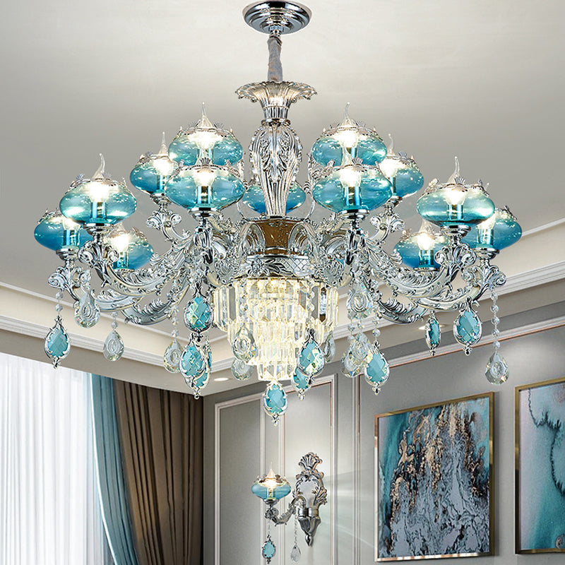 French Crystal Chandelier Lighting Modern Household Living Room Decoration Pendant Lamps European Bedroom Dining Rooms Crystal Light Fixtures