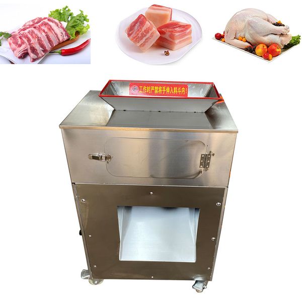 Household stainless steel small chicken cutting machine, fully automatic commercial electric secondary molding chicken cutting machine 220V