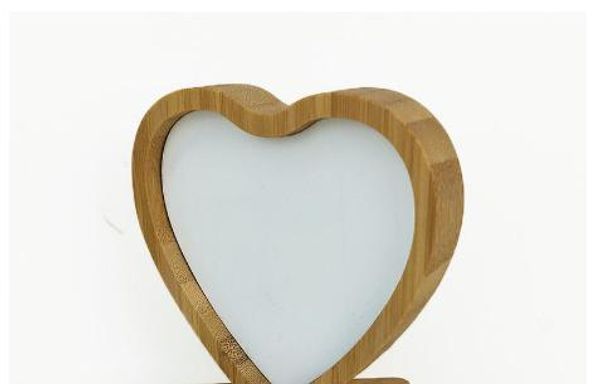 thermal transfer bamboo photo frame 4 styles bamboo crafts sublimation blank picture rahmen for Christmas gifts Desktop Decoration