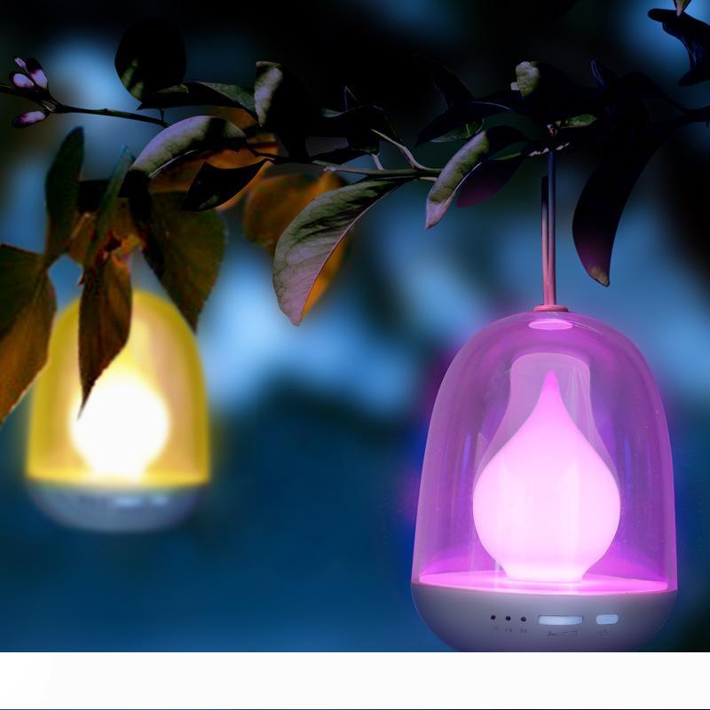 Multi-Color LED Night Lamp, Candle Flame Portable Timer Children Night Light with Warm White & 256 Colorful Light, USB Rechargeable for Baby