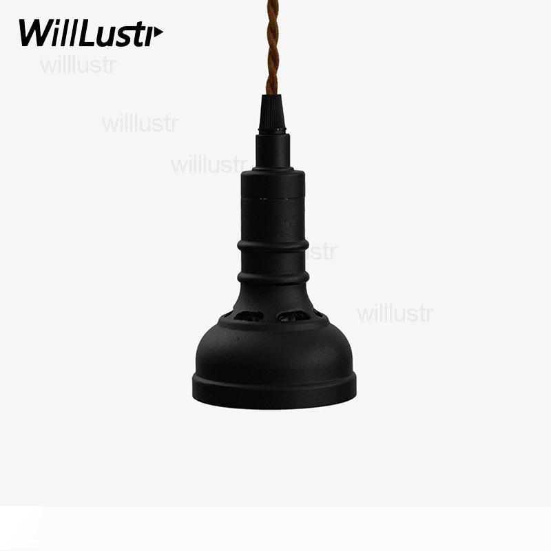 vintage pendant light aluminum black oxide finish SINGER suspension lamp shop hotel restaurant dinning room cafe bar loft office lighting
