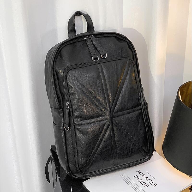 Factory wholesale men bag Europe college mens bags style casual brand backpack lightweight comfort student Leather Backpacks
