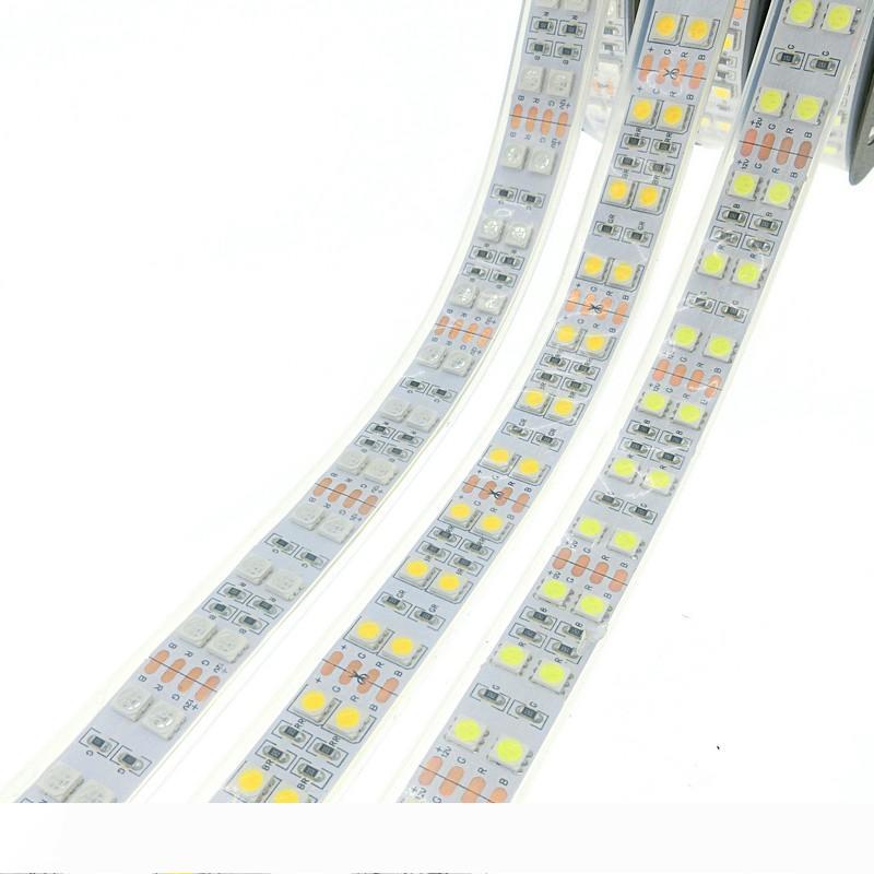 LED Strip 5050 120 LEDs m DC12V Silicone Tube Waterproof Flexible LED Light Double Row 5050 LED Strip 5m lot