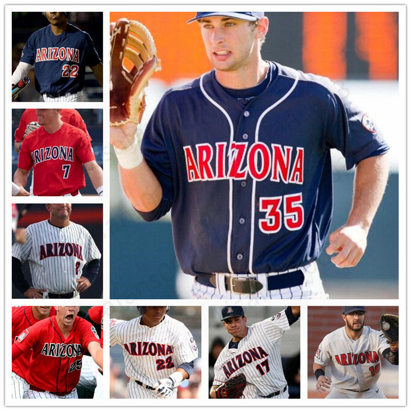 Custom NCAA Arizona Wildcats Baseball stitched men youth women Jersey Scott Kingery James Farris Johnny Field Alex Mejia