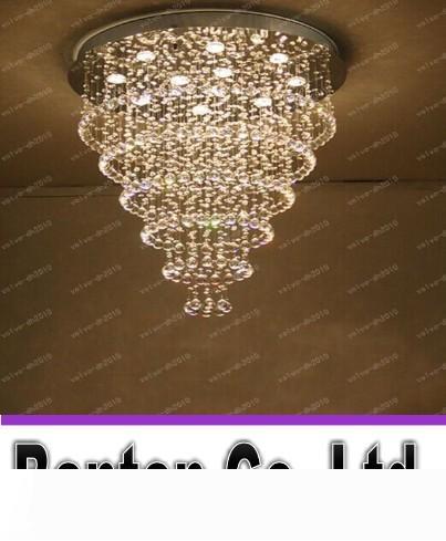 K9 Crystal Chandelier &quot;Rain Drop&quot; Crystal Ceiling Lamp with LED GU10 Bulbs Living Room Bedroom Restaurant Lights LLFA